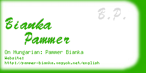 bianka pammer business card